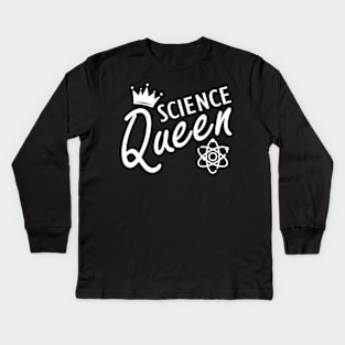 Science Queen w Kids Long Sleeve T-Shirt